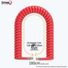 Qi Shao Coiled Telephone Handset Cord 4P4C