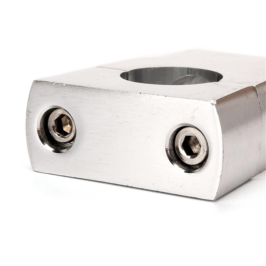 Universal 7/8" 22mm Silver Motorcycle HandleBar Mount Clamp Riser Aluminum Alloy CNC Handle Bar Risers Clamps For Yamaha Honda Kawasaki BMW