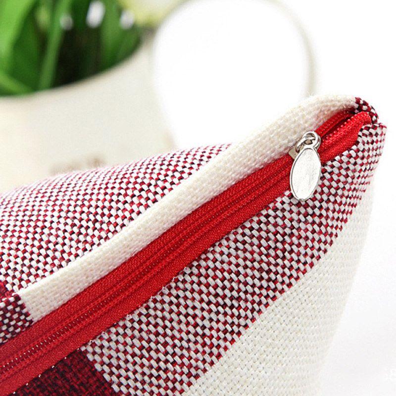 Lattice Cotton Linen Throw Pillow Case Cushion Cover With Premium Quality Material