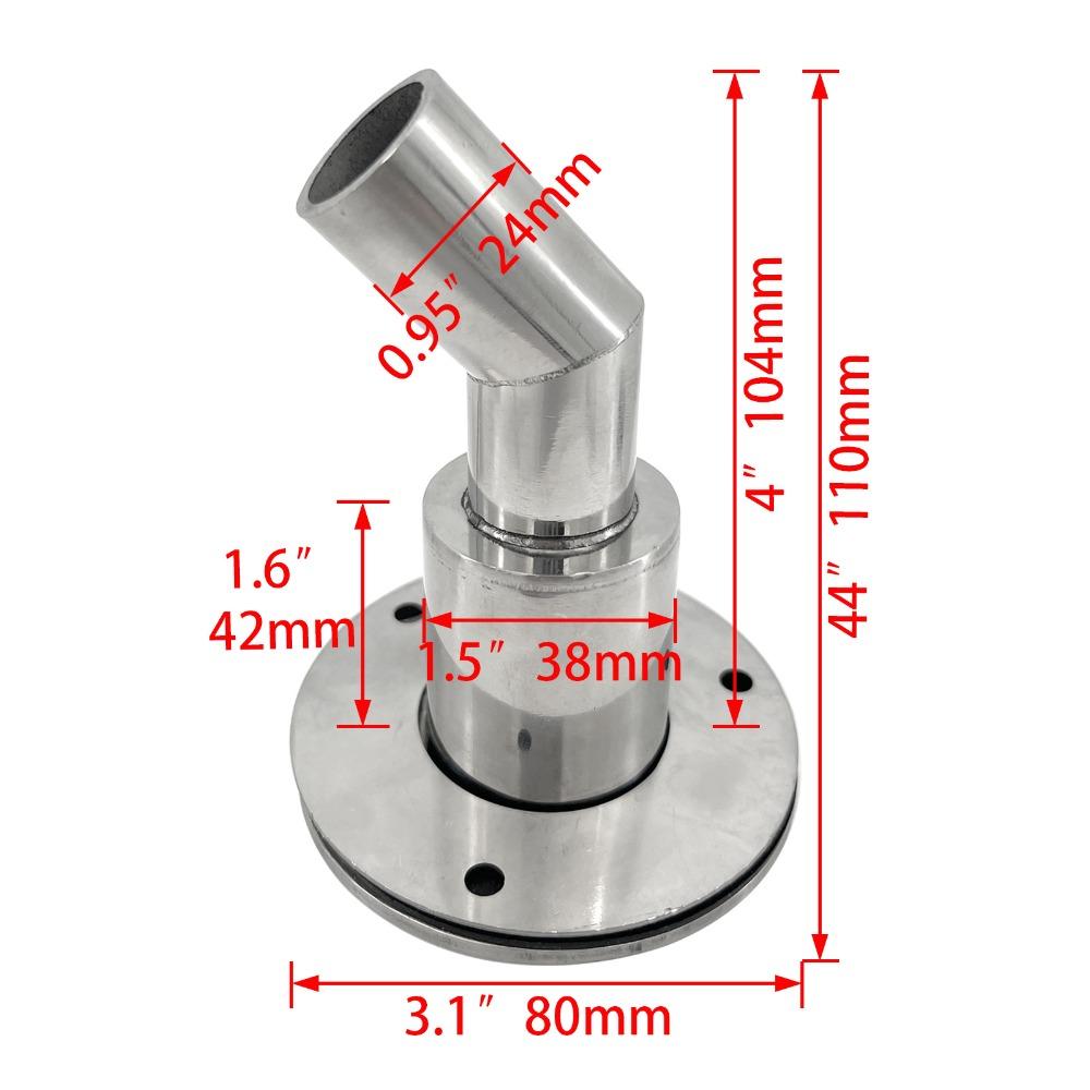 22mm Thru Hull Exhaust Fitting Stainless Steel Hull Skin Fittings Drainage Plug  Vent Heater