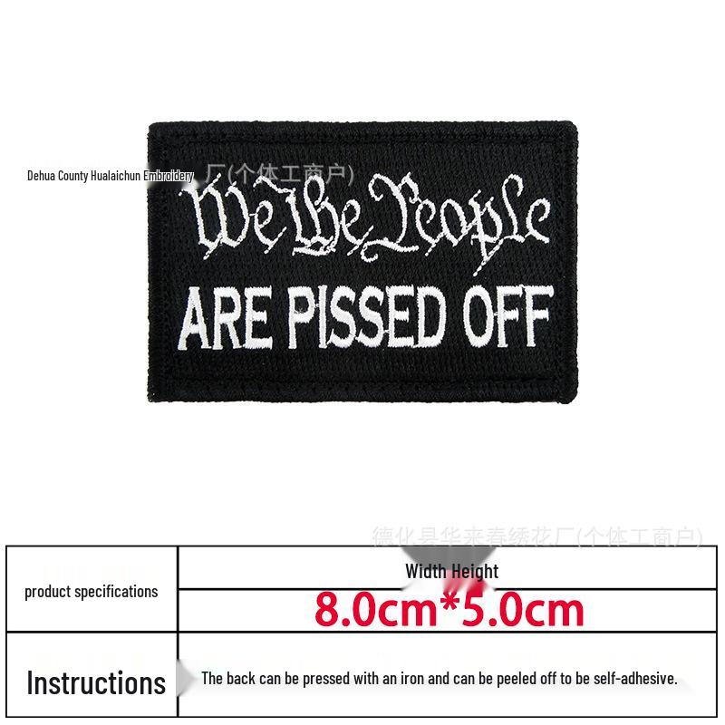 Creative Embroidery Hook & Loop Patch for Outdoor Backpacks - Morale Badge