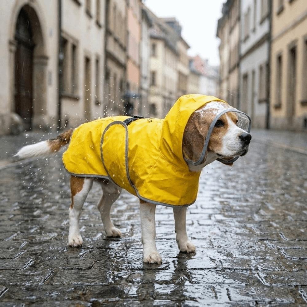 Breathable Dog Rain Cloak Reflective Waterproof Pet Clothes Pet Waterproof Cloak  Outdoor