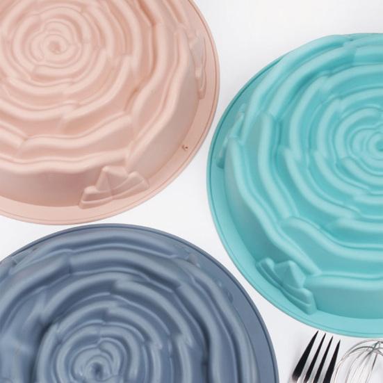 Silicone Cake Mold Food Grade Silicone Baking Mold for Birthday Cakes Chocolate Jelly Bread Cream Microwave And Refrigerator Safe Easy To Clean