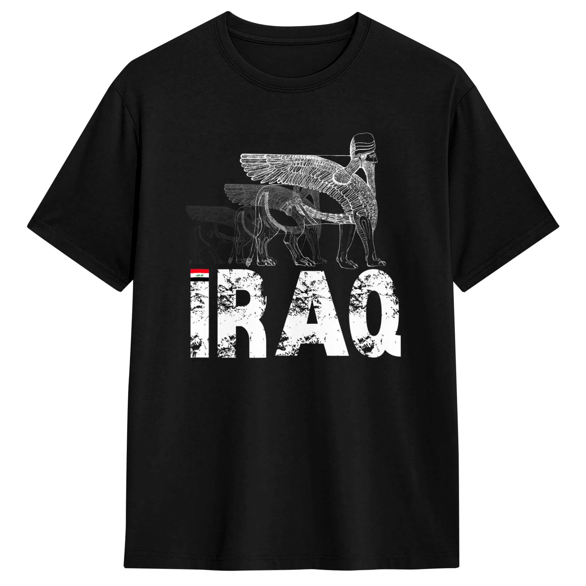 

Funny Assyrian Sumerian Lamassu Winged Bull Mesopotamia Iraq T-Shirt for Men 100% Cotton T Shirt Short Sleeve Tee Shirt 5XL різнокольоровий