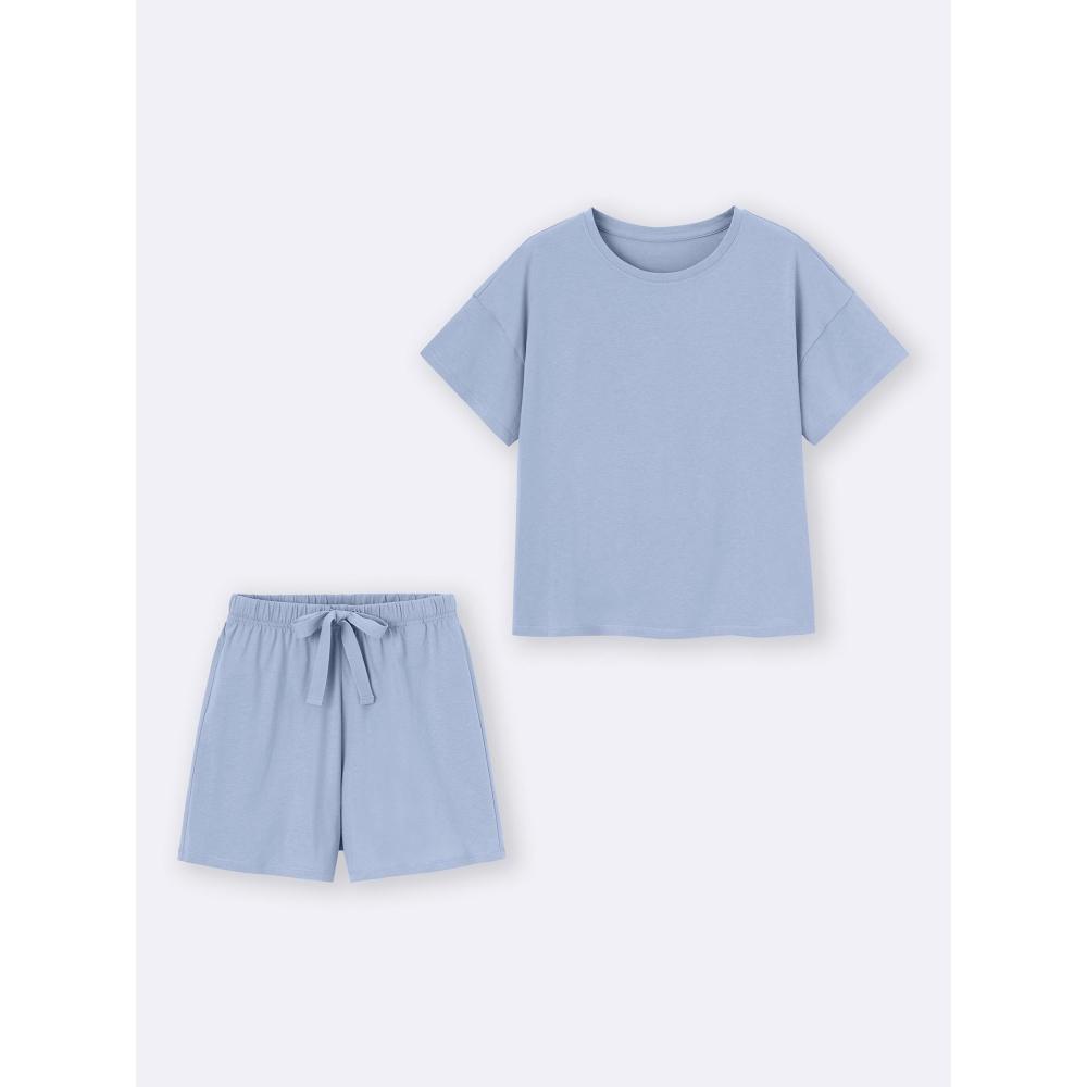 GU by Uniqlo Cotton Color Lounge Set Short Sleeve + Os