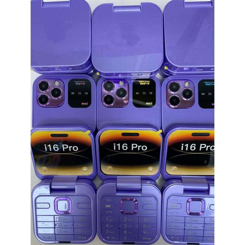 

2GMini складной функциональный аппарат переводная крышка кнопочный мобильный телефон для пожилого человека карманный женский персонализированный мобильный телефон запасной аппарат фиолетовый