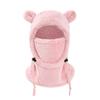 Adorable Bear Ear Kids' Pullover Hat – Windproof, Warm Neck Gaiter for Autumn & Winter