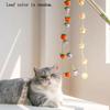 New Fruitful Tomato Bell Wooden Handle Cat Teaser Felt Persimmon Self-happy Boredom Relief Cat Teaser Pet Toy