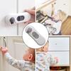 1 Set Baby-Sicherheitsschloss, stanzfrei, selbstklebend, drehbar, für Baby-Proofing, Schrank, Kühlschrank, Sicherheitsriegel, Heimversorgung