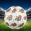 Super Mario Print Size 5 Soccer Ball, PU Wear Resistant Football for Match Training and Daily Practice, Birthday Gift for Soccer Fans
