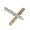 304 Stainless Steel Hex Socket Double-Head Self-Tapping Screw, Galvanized Pointed Tail, Furniture Connector (M4, M5, M6, M8)