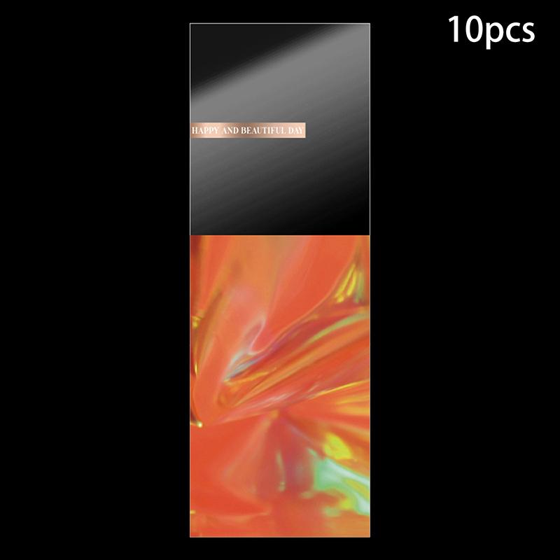 

10Pcs Valentine S Day Colorful Stamping Shining Bouquet Bags Korean Wrapping Paper For Flowers Party Supplies