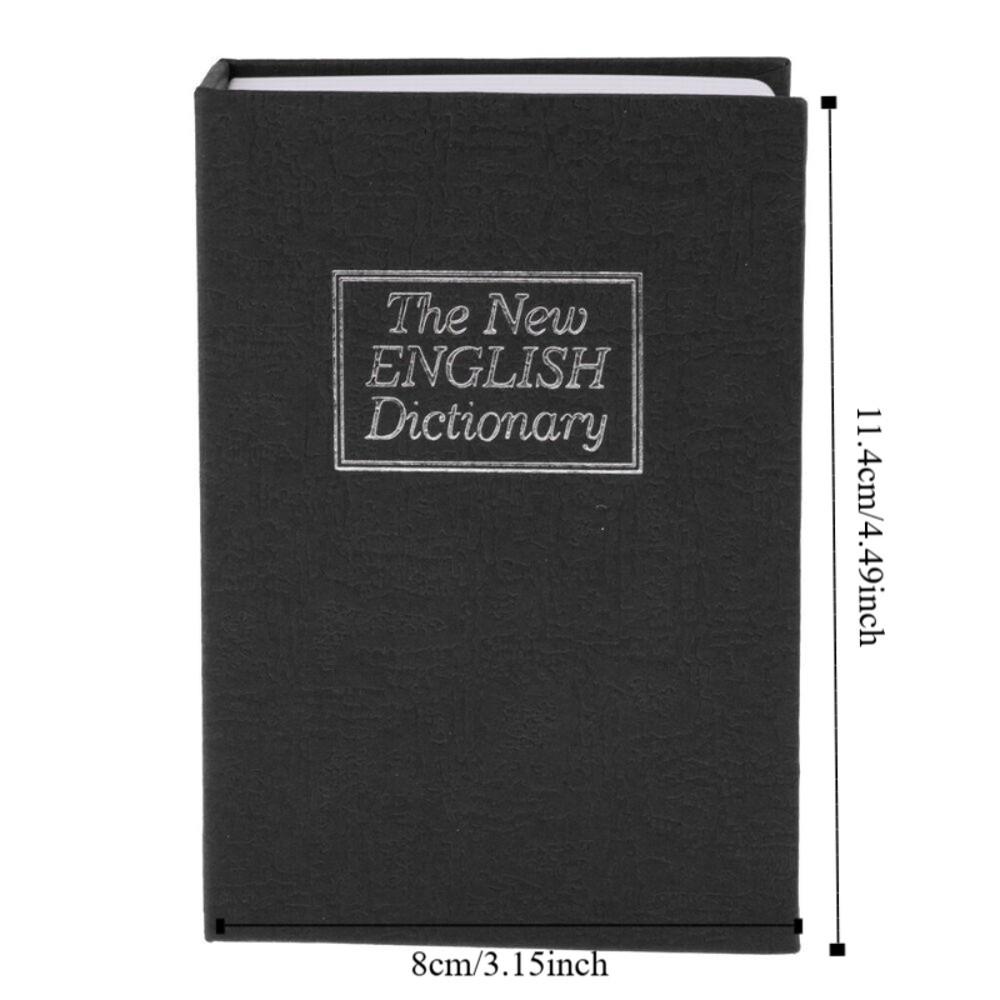 Piggy Bank Lock & Key Safe Safe Diversion Metal Box Dictionary Hollow Book Simulated Book Safe