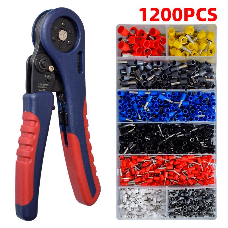 European Style Pin Terminal Crimping Pliers - Cold Crimping Hardware Tool for Small Tubes