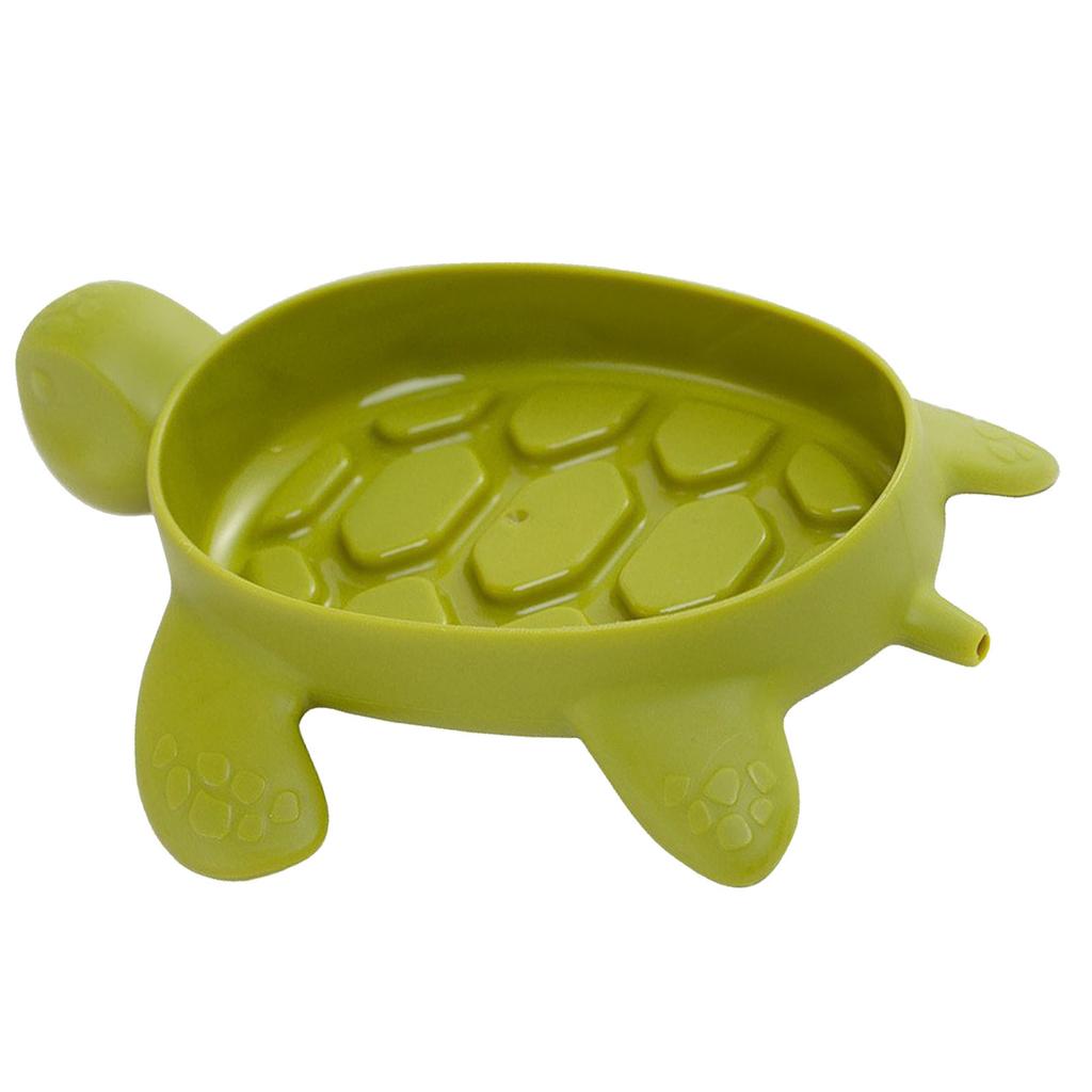 Sabun Kutusu Kaymayı Önleyici Kuyruk Tahliye Tasarımı Kaplumbağa Şekli Karikatür Sabunluk Banyo Çamaşır Odası için