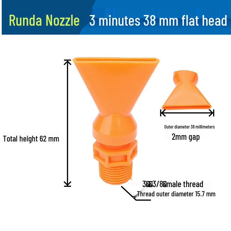 Low Pressure Fan-Shaped Air Knife Nozzle - Flat Jet Liquid Spray Head