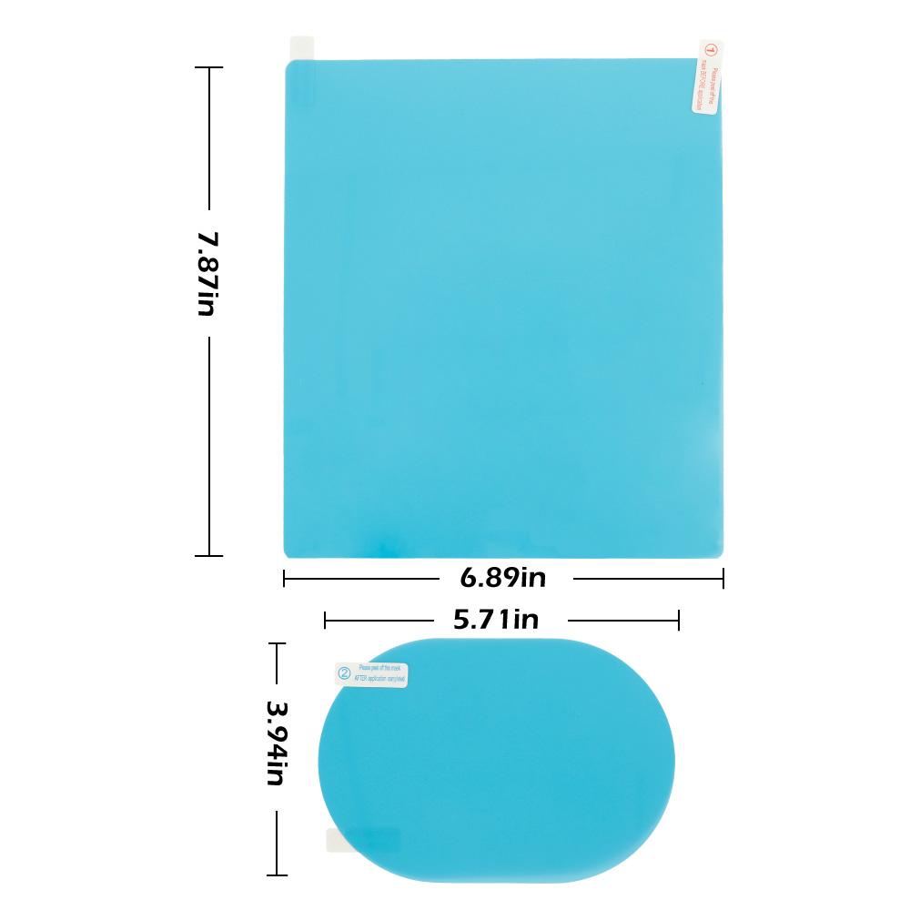 8Pcs Car Rearview Mirror Protective Film, HD Transparent Rainproof/glare/fog Waterproof Film Car Rearview Mirror and Side Window