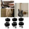 12PCS Plastic Guitar Tuning Pegs Black Guitar Machine Heads Guitar Tuning Keys  For Acoustic Guitar