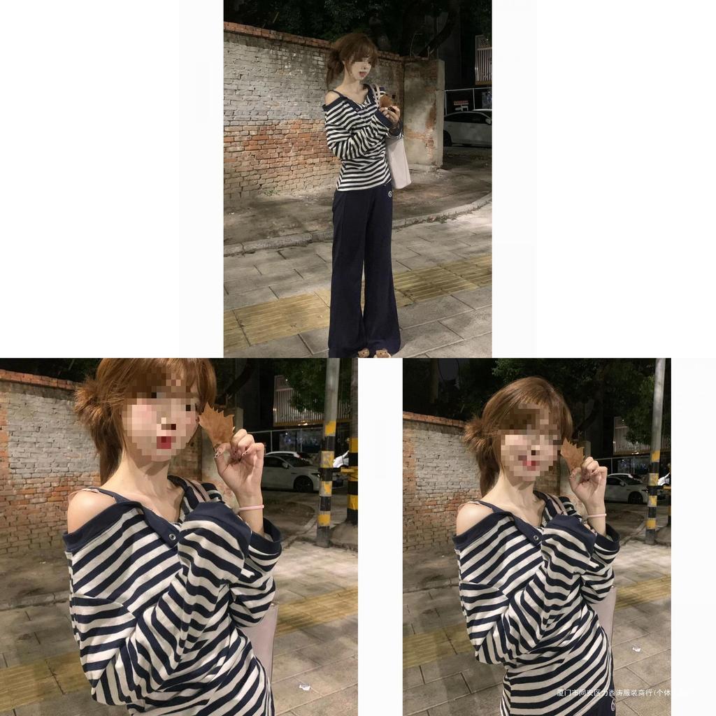 T Shirt Oversize Korean Style Long Sleeve With Embroidery For Women
