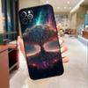Tree of Life Space Galaxy Stars Phone Case For iPhone 17 Air 16 15 13 11 12 14 Pro Max mini 15 16 Plus 16e Protective Cover