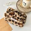 Fashionable Leopard Print Cosmetic Bag Large Storage Bag Makeup Bag Multipurpose Pencil Case Women Female Student