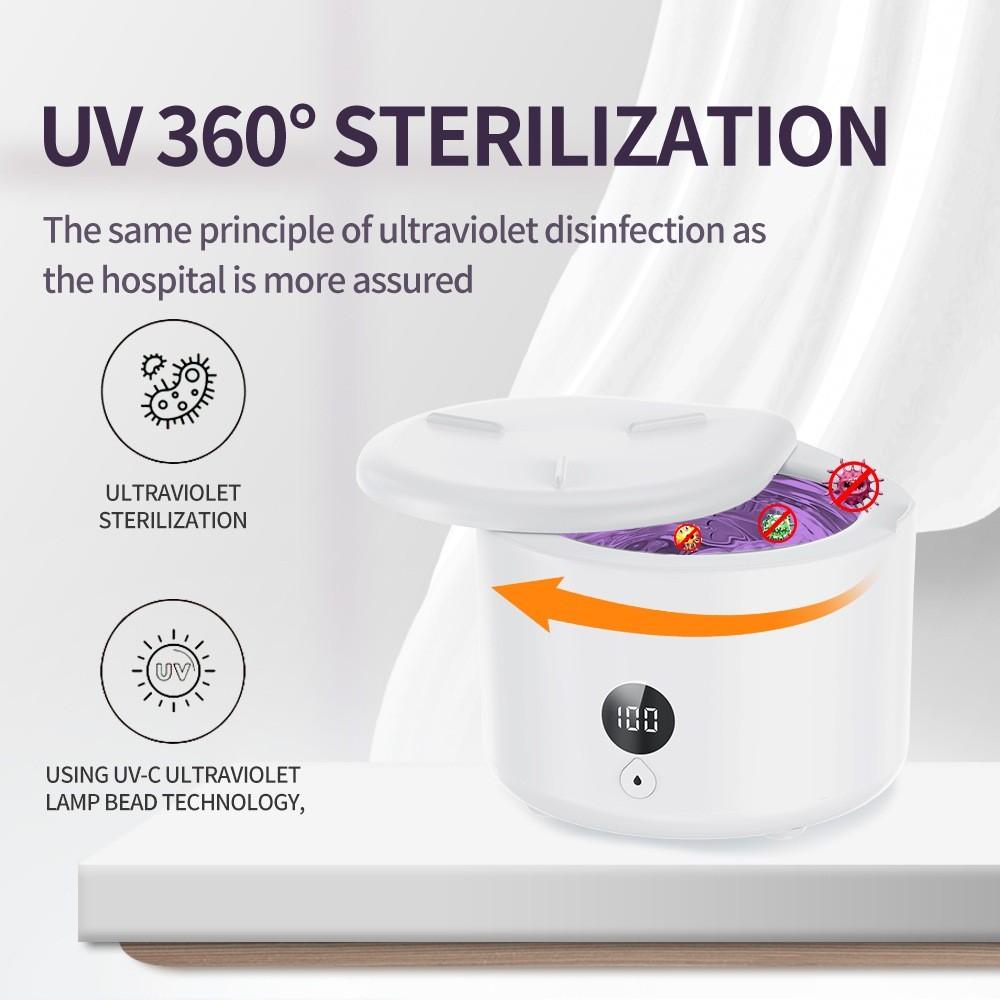 Household Denture Cleaning Box Small Invisible Retainer Cleaner High-Frequency Ultrasonic Braces Cleaning Machine