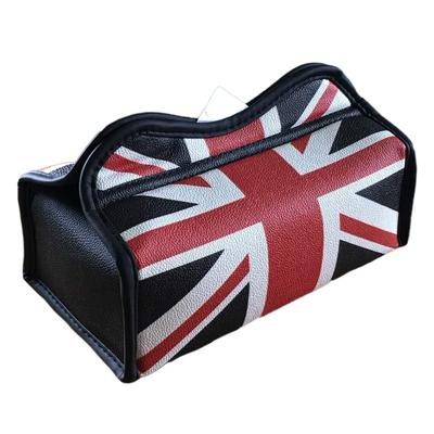 SKYBELL Tissue Case for Compatible with Mini Cooper and BMW Tissue Box Convenient Item Jack Cars, MINI, Accessory, Cover, Storage, (Union [Black])