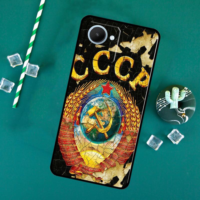 Vintage USSR CCCP For Realme 15 14 13 12 11 10 Pro Plus C65 C67 C63 C61 C55 C51 C53 C35 C75 GT6 GT7 Pro Case