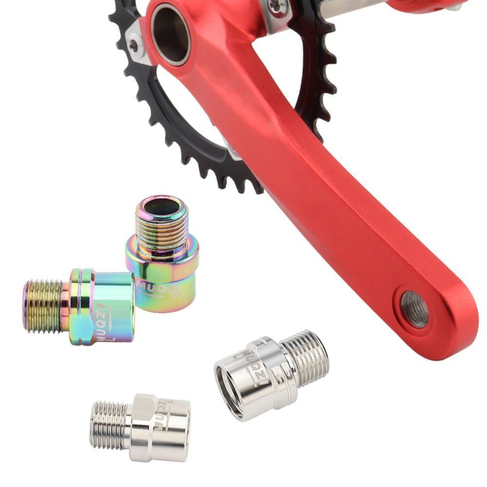 1 pár prodlužovačů pedálů ze slitiny 9/16 Odolné prodlužovače os pedálů jízdního kola Stabilní adaptéry pro pedály jízdního kola 16MM Šroub Silniční kolo