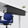 Adhesive Mount Under Desk Cable Management Tray PVC No Punch Cable Organizer  Study Room