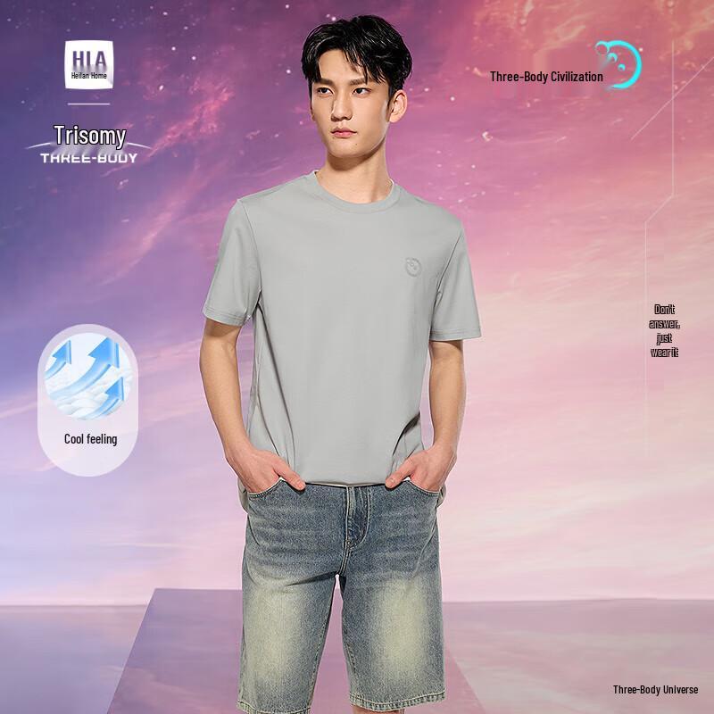HLA Men s Three-Body Collaboration Cool Touch Crew Neck T-Shirt 2XL