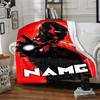 Iron Man In Action With Glowing Repulsors And A Futuristic Background Throw Customizable Blanket Customize Text Warmthful Decor For Sofa Couch Office