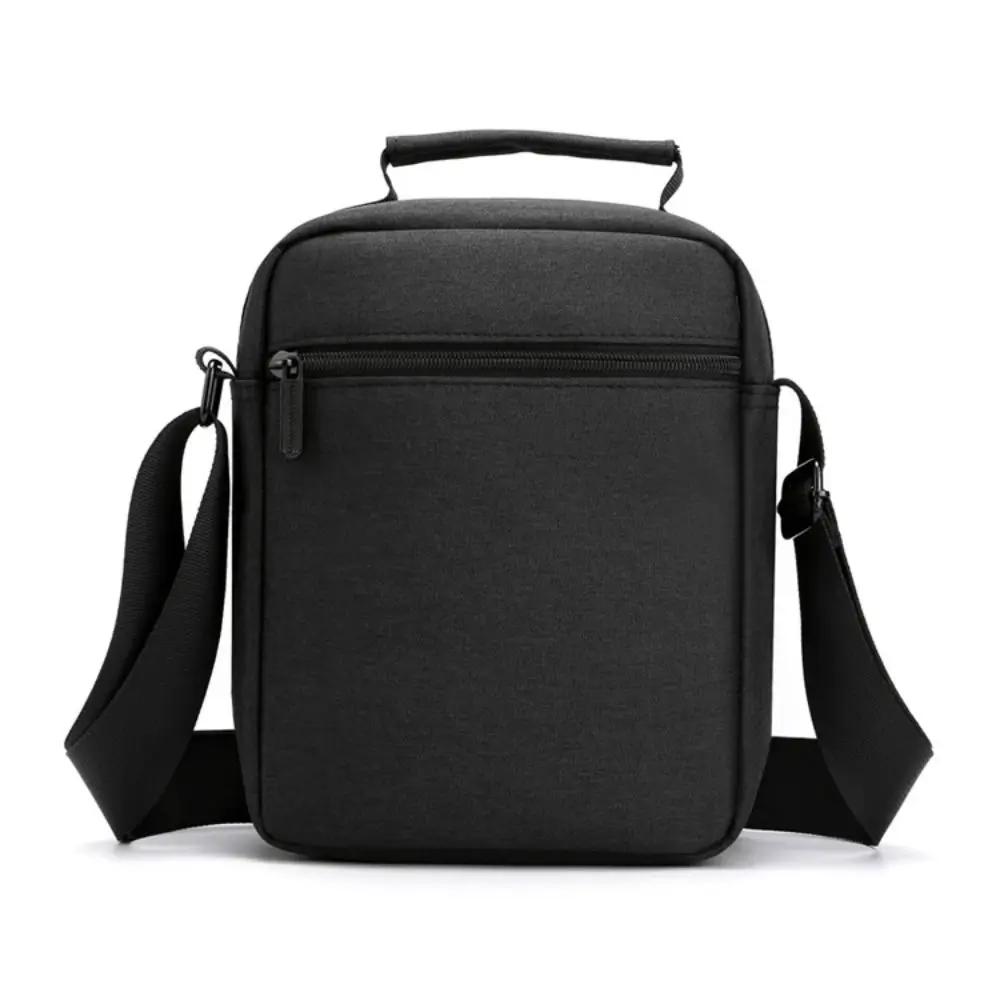 Casual Oxford Cloth Men's Crossbody Bag Multi-layer Large Capacity Business Shoulder Bag Waterproof Zipper Messenger Bag