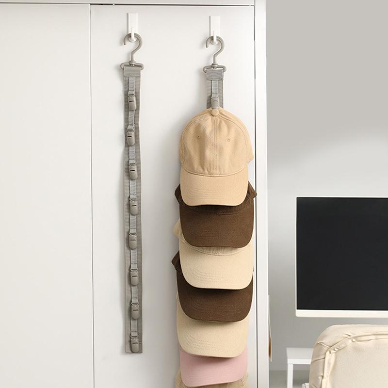 Cap Clip Hat Storage Clip Hat Storage Display Rack Baseball Cap Hanger Suitable For Closet Doors And Bedrooms