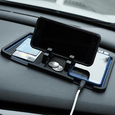Silicone Car Anti-Slip Mat Auto Phone Holder Sticky Anti Slide Dash Phone Mount Parking Number Card Car Pad Mat Car Mat