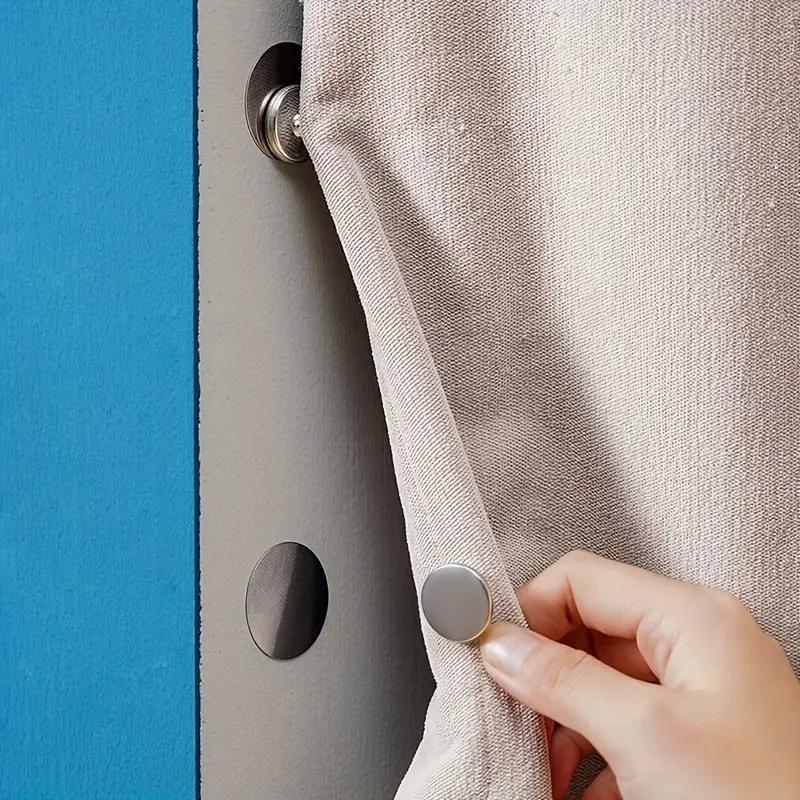 2 Pezzi di Fissaggi per Spazi delle Tende Fibbie a Chiusura Magnetica Ad Entrambe le Estremità del Bordo della Tenda da Doccia Clip a Gancio sul Lato Per Prevenire la Fuoriuscita di Luce