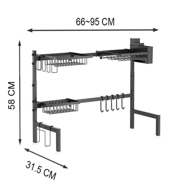 cmaos Retractable Countertop Dish Drying Rack