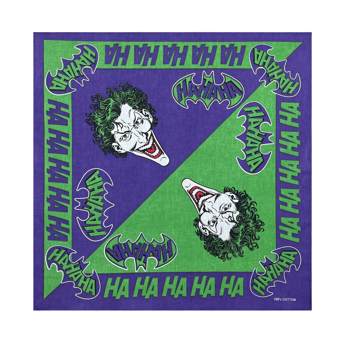 Trifong Bandana Bandana Cap 100% Cotton Clown Pattern Paisley Handkerchief Bandana Adult Unisex 55cm x 55cm