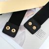 Versatile Waist Cinching Elastic Waistband With Metal And Iron Sheet For A Stylish Look, Paired With A Dress And Elastic Waistband For Women