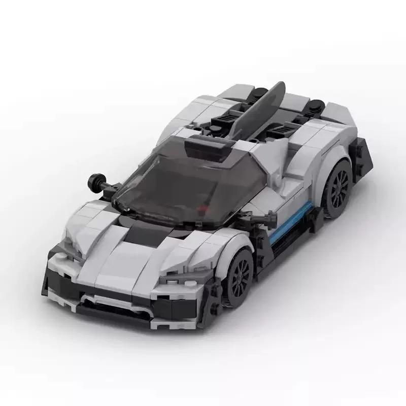 Non-Toxic Moc Supercar Classic Speed Series 8-Grid Assembled Building Blocks Children'S Toys