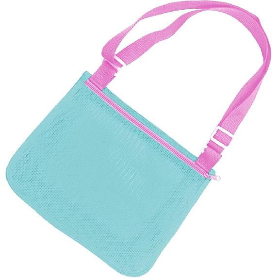 UTTPLL Цветная сетчатая пляжная сумка Регулируемая детская быстросохнущая сетчатая сумка-тоут для сбора ракушек Песочные игрушки Аксессуары для плавания One Size