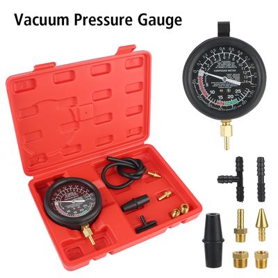 Manometro Strumenti Diagnostici per Sistema di Scarico Auto Kit Tester Cilindri Automobilistici Con Adattatore Vuoto Motore a Benzina Misuratore di Compressione