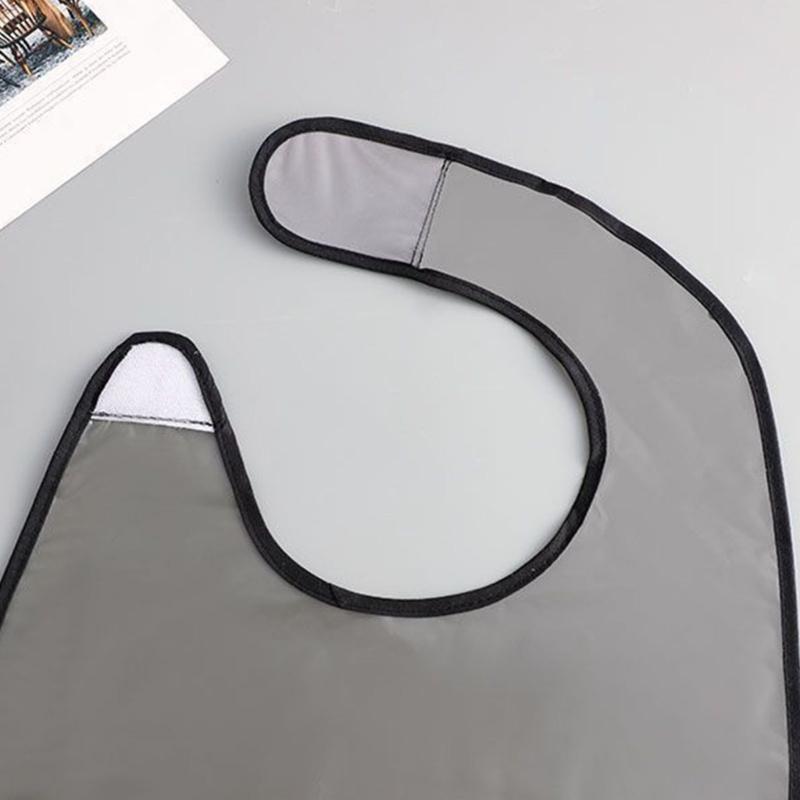 Waterproofing Adult Dining Bib Scarf for Elderly Comfortable Reusable Clothing Protector Fashionable