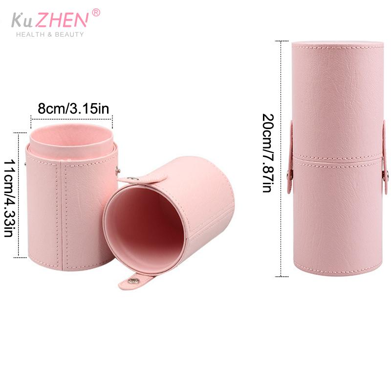 Makeup Brush Holder PU Leather Travel Empty Cosmetic Brushes Pen Holder Makeup Artist Bag Brushes Organizer Make Up Tools Holder