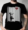 Banksy Dívka s balónkem roztrhaná Klasické tričko VŠECHNY VELIKOSTI UNISEX