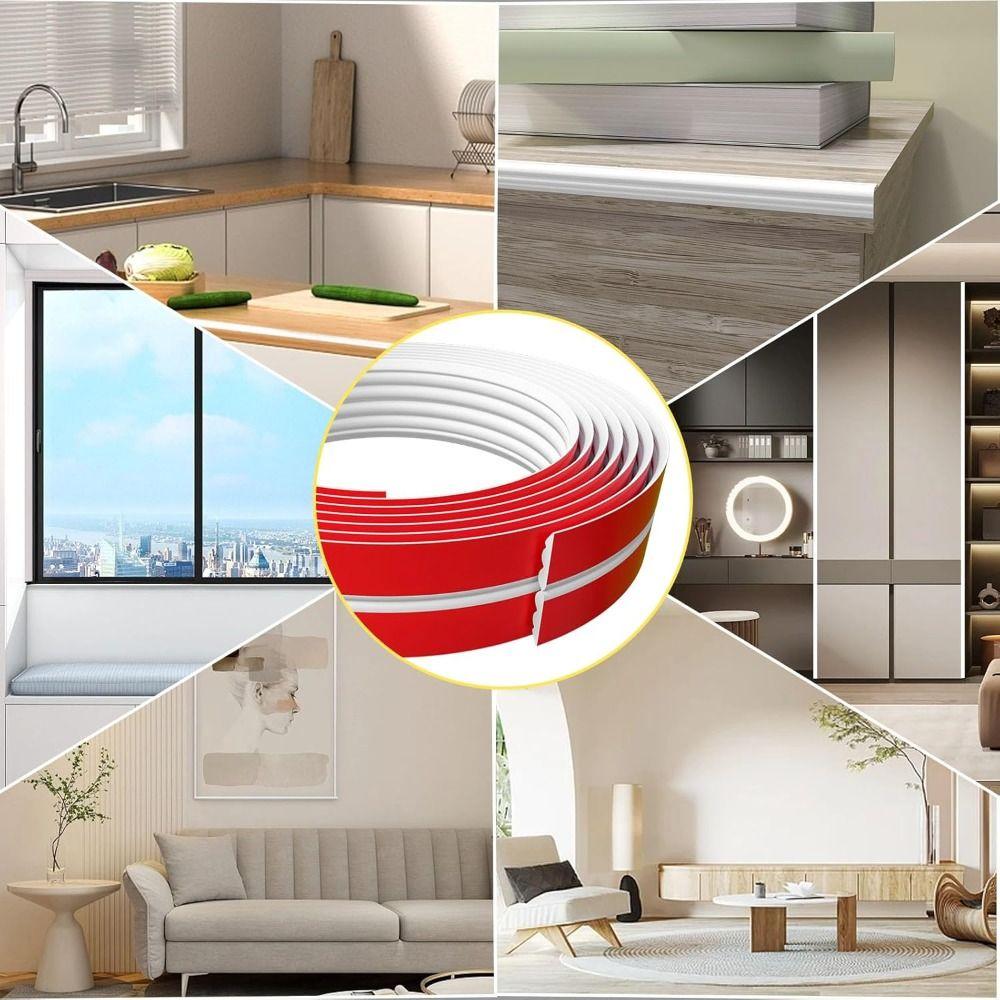 Selvklebende hjørnebeskytter for vegg  Trekk og fest Kantbeskyttere Innvendig Utvendig