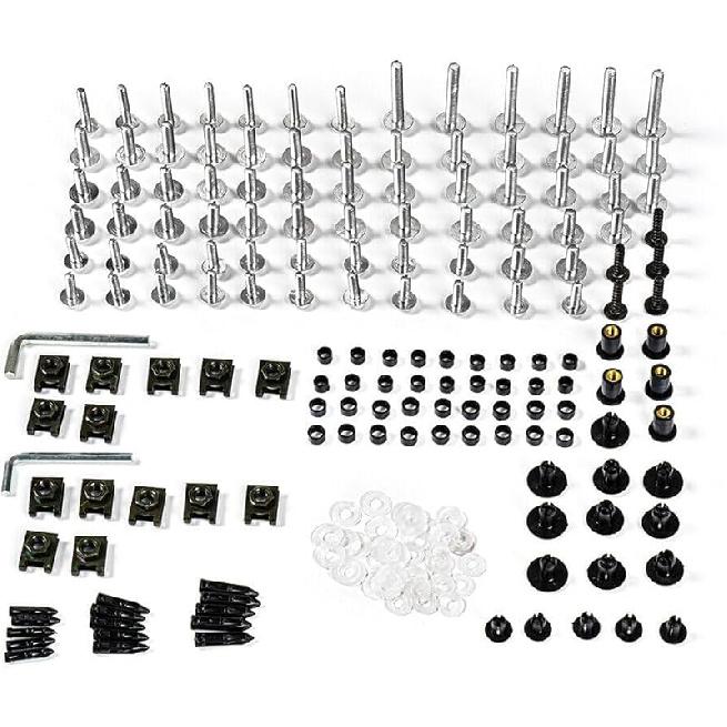 Fairing Complete Bolts Kit Screws for Kawasaki ZX-6R ZX6R 636 2017 2018 2019 2020 2021 2022 2023 Aluminum Fasteners Hardware Clips