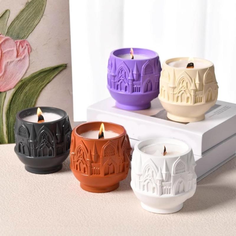 Multipurpose Handcraft Sturdy Silicone Mould for Resin Art Nordic Styles Storage Cups Candle Containers Reusable
