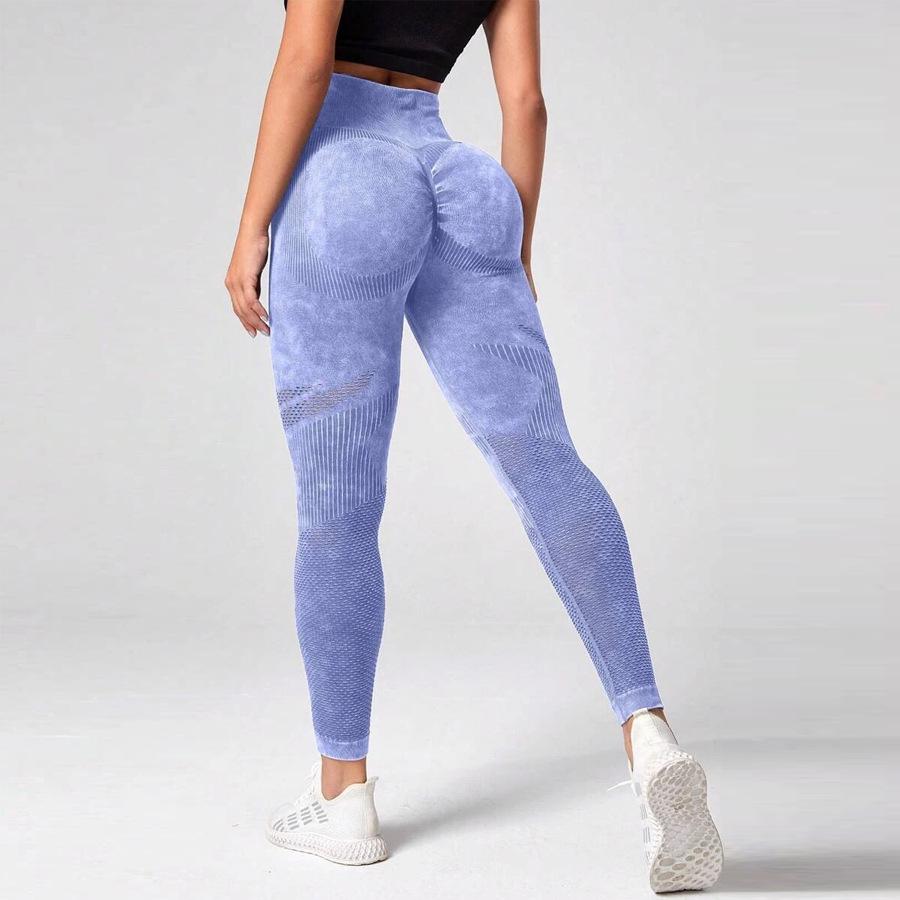 High Waist Seamless Yoga Pants - Women's Peach Lift Fitness Tights
