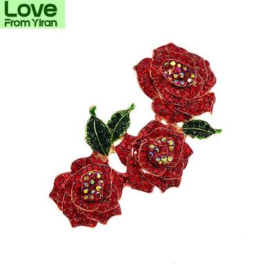 Strass Große Blume Broschen Für Frauen Vintage Mode Winter Anstecknadel 3 Farben Verfügbar Gute Geburtstagsgeschenke